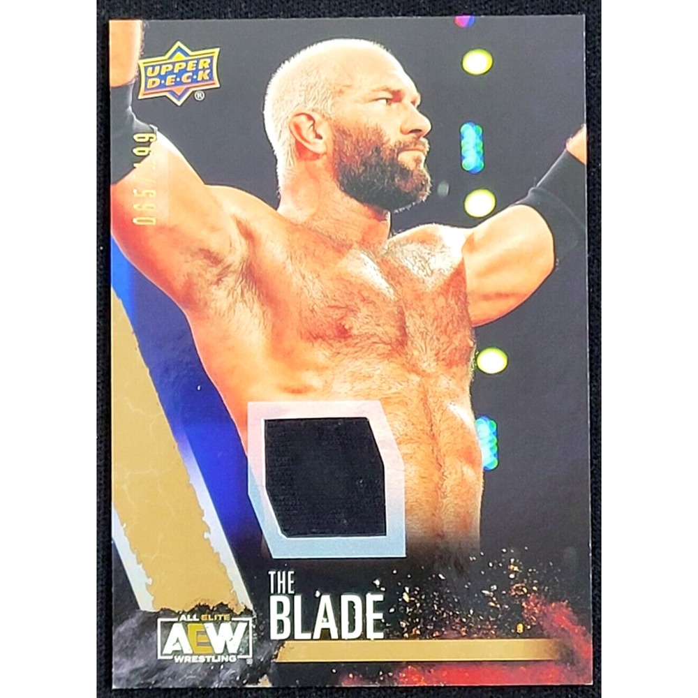 2021 UPPER DECK AEW THE BLADE GOLD RELIC #D 65/199